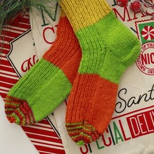 Wool socks, hand made from eco, organic wool
